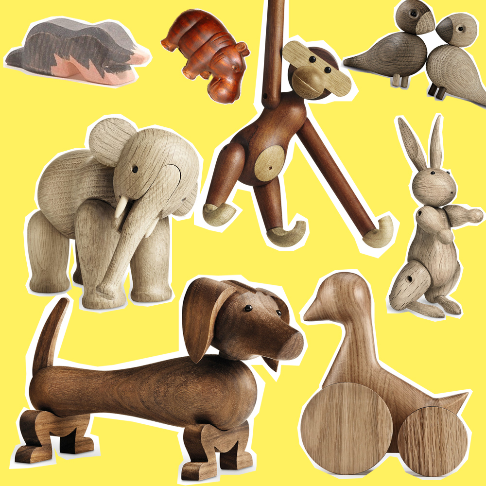 Tierfiguren aus Holz